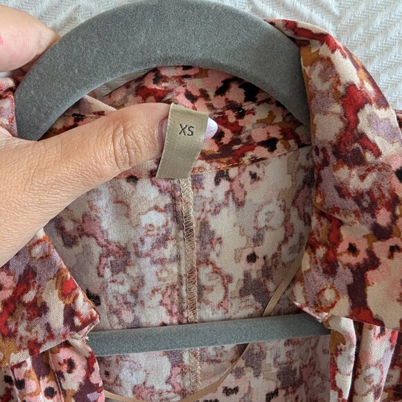 Soya Concept Minea Button Down Maxi Dress Long Sleeves Berry Blend Size XS - Picture 12 of 15